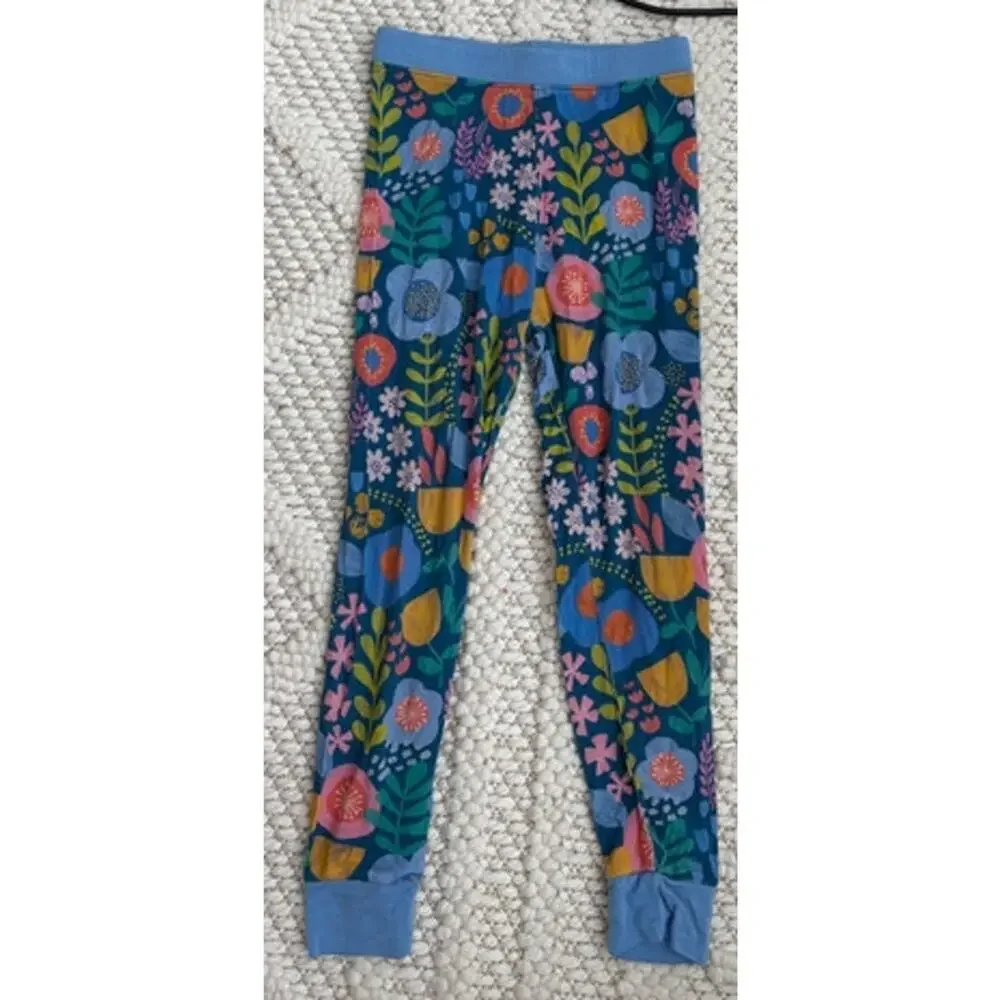 Toddler Girls Little Sleepies Folk Floral Bamboo Pajama Set Size 3T